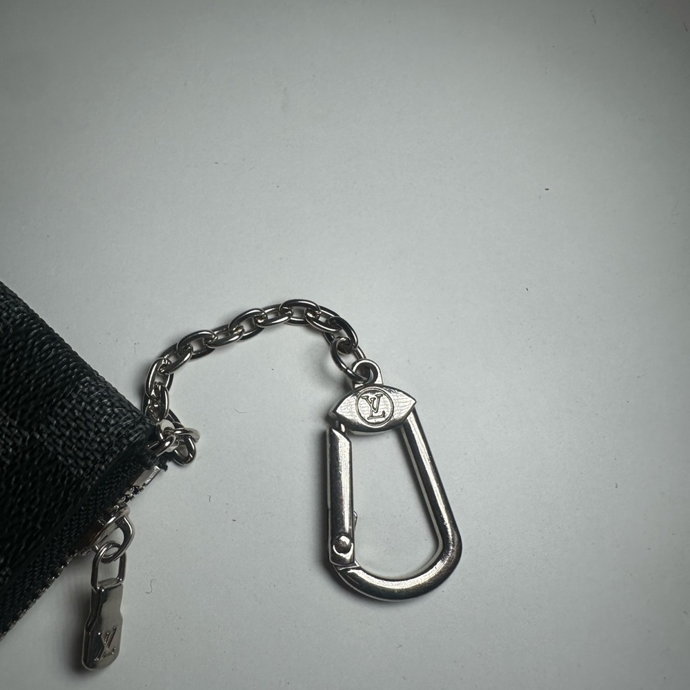 Louis Vuitton Black Zippered Coin Pouch - Picture 3 of 5